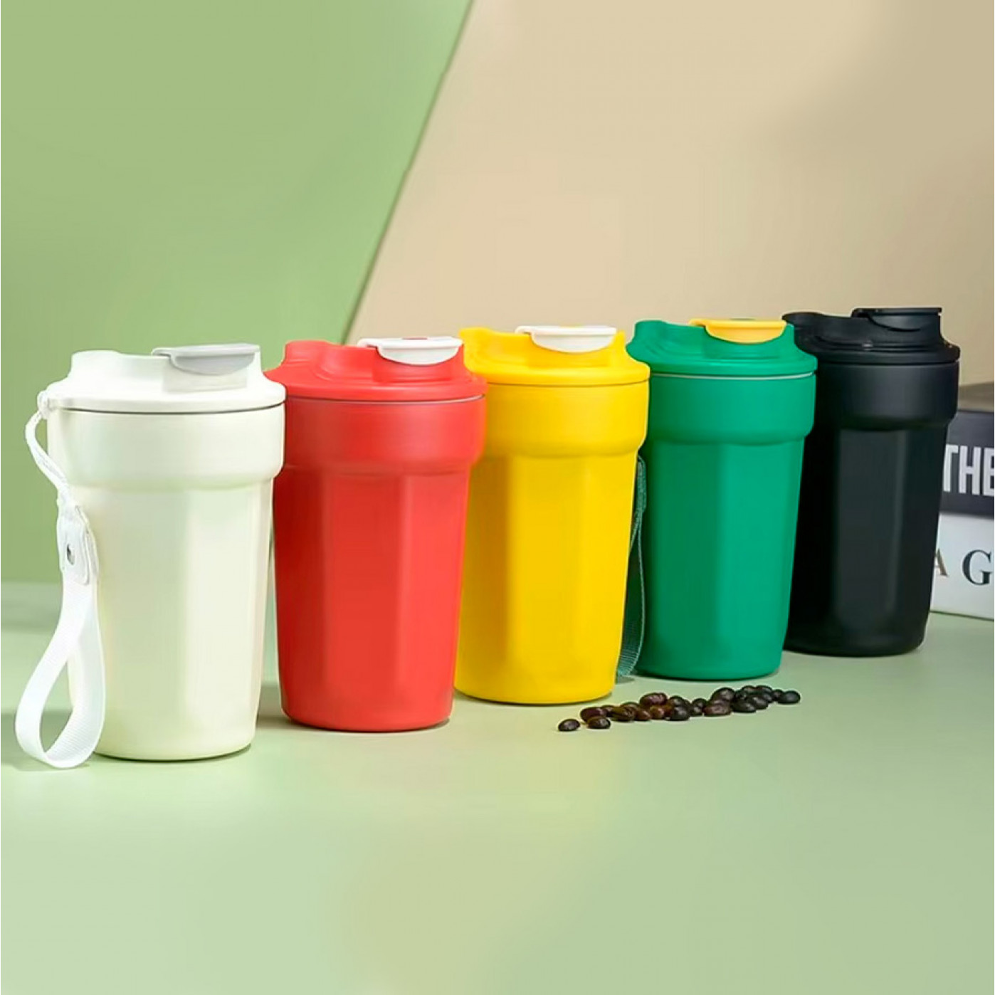 Термокружка SMART TRAVEL с защитной крышкой - разные цвета