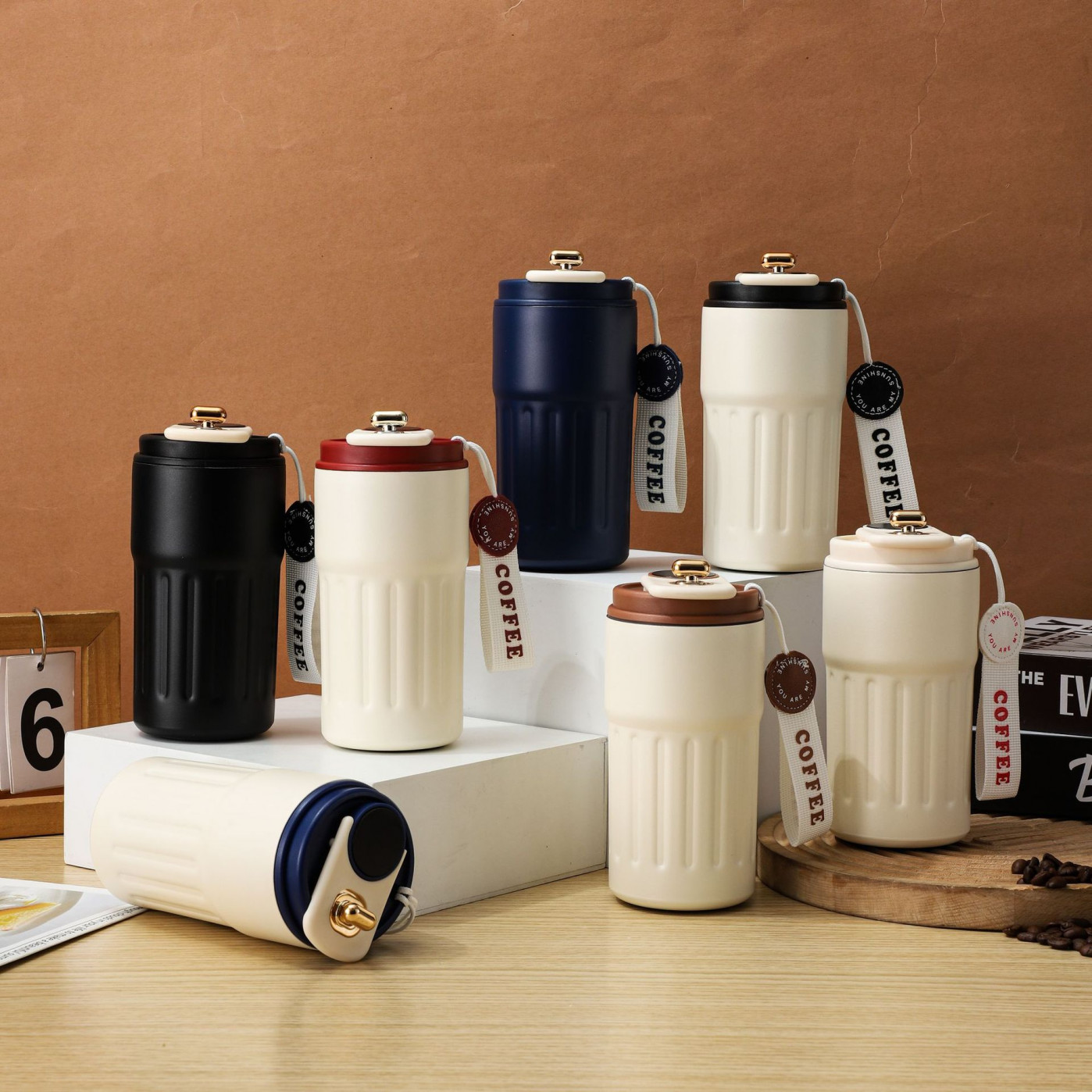 Умный термостакан с датчиком температуры (черный)