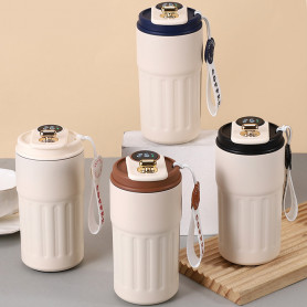 Умный термостакан с датчиком температуры HeatCheck  и фиксатором крышки