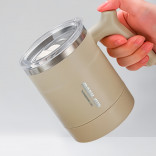 Термокружка Adventure Spoon Mug Бежевый со специальным отсеком и ложкой 500 мл