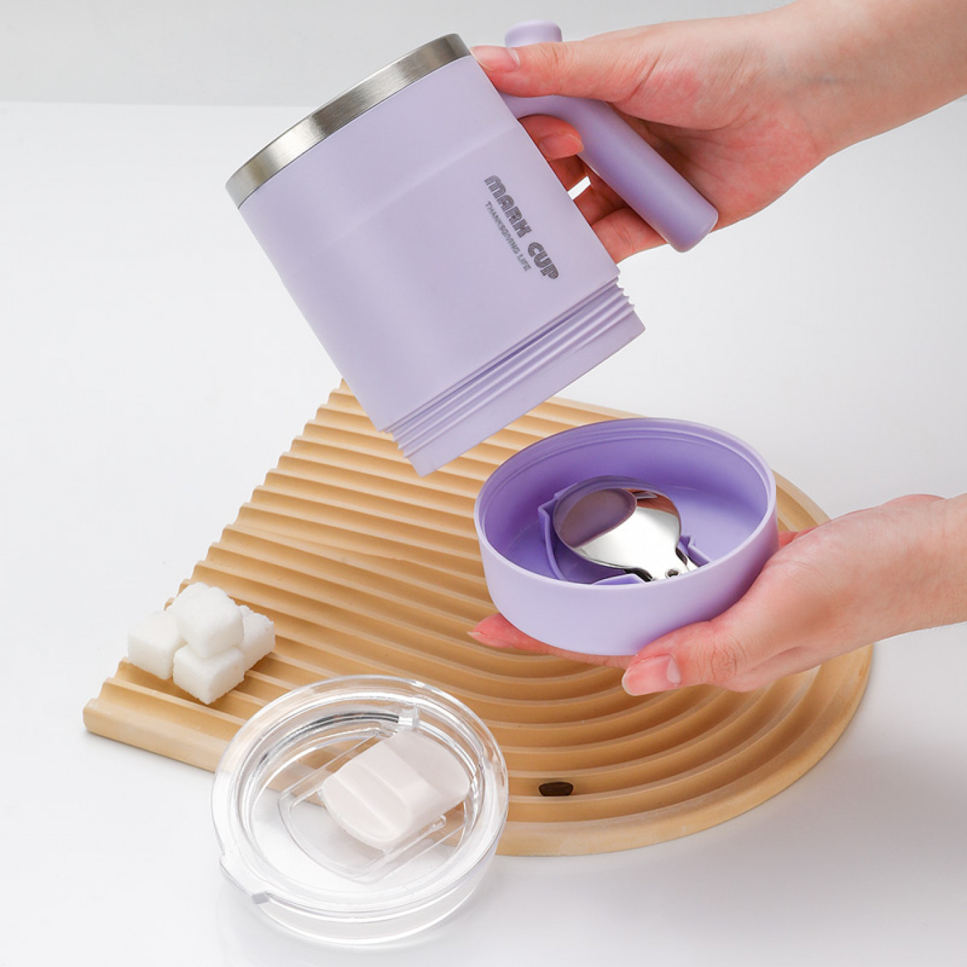 Термокружка Adventure Spoon Mug со специальным отсеком и ложкой 500 мл