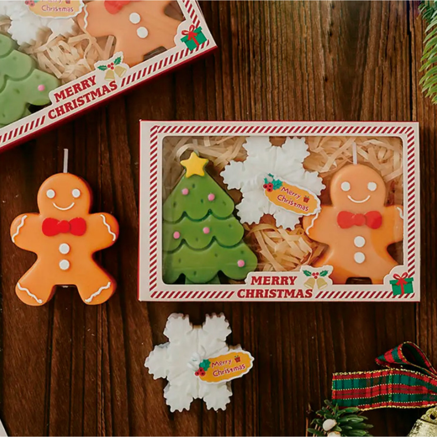 Набор ароматических свечей Merry Christmas 3 в 1