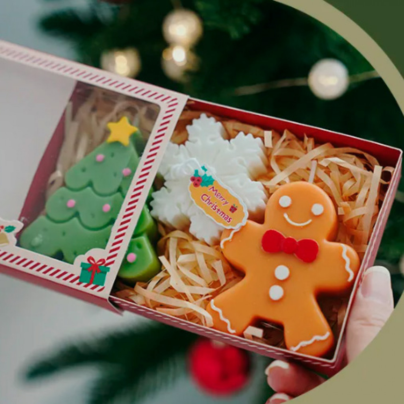 Набор ароматических свечей Merry Christmas 3 в 1