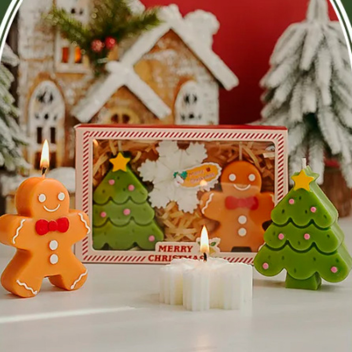 Набор ароматических свечей Merry Christmas 3 в 1