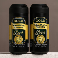 Подарочный набор Gold Beer (гель для душа и шампунь)-2