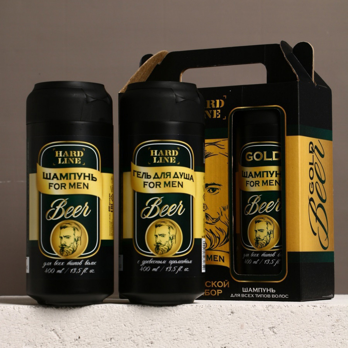 Подарочный набор Gold Beer (гель для душа и шампунь)