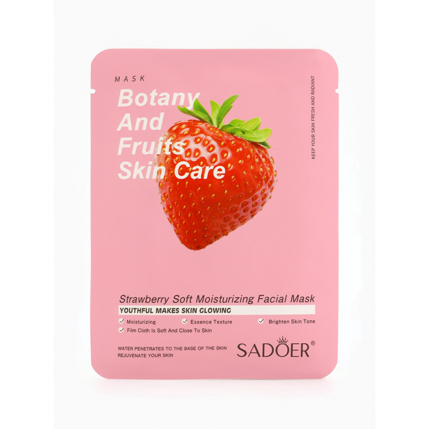 Тканевая маска для лица с экстрактом клубники