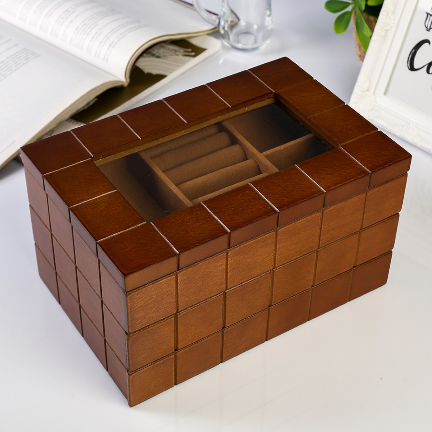 Шкатулка для украшений и аксессуаров Клетка