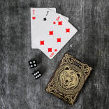 Подарочный набор За настоящих мужиков (карты, домино, стопки, кости игральные)