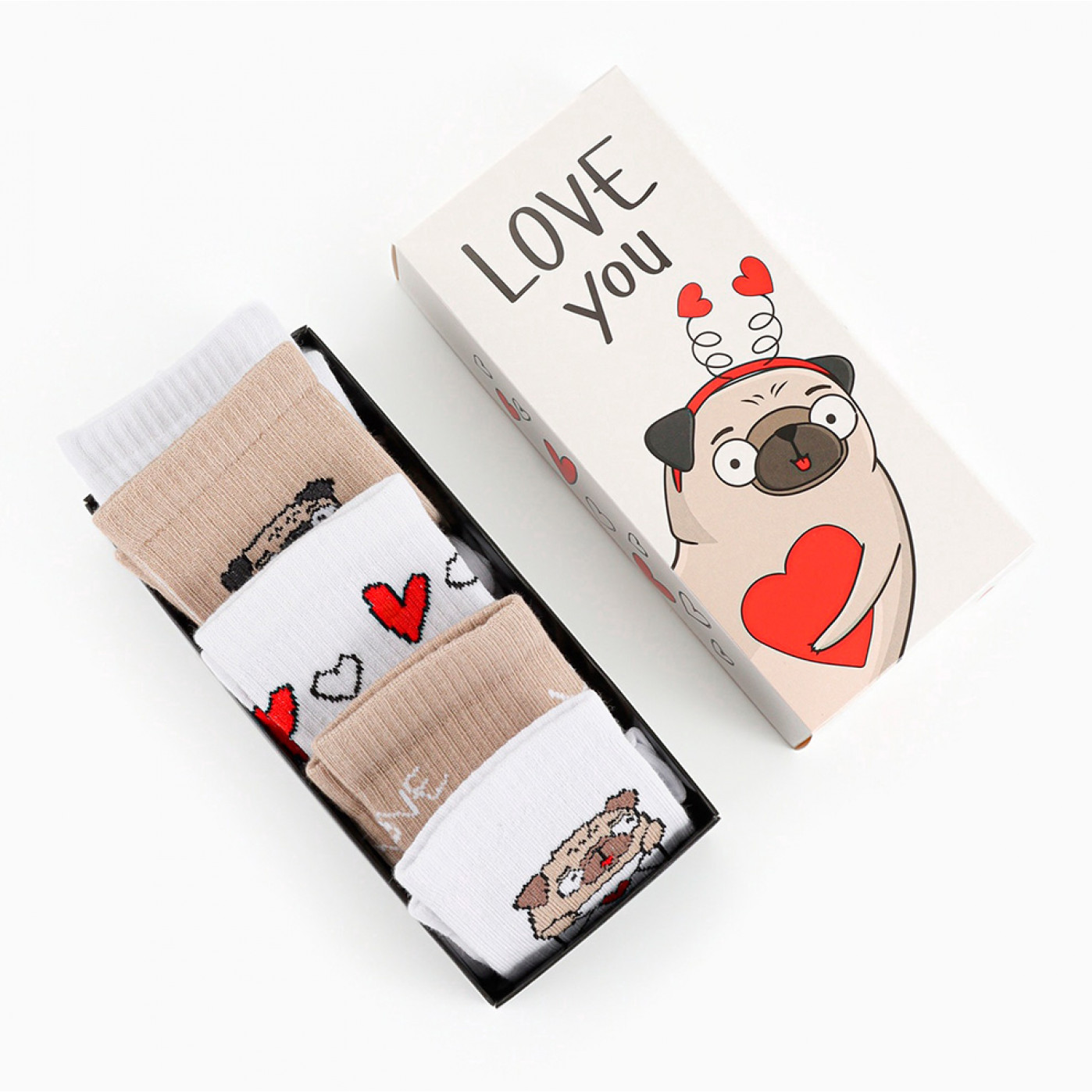 Набор носков Love You 5 пар (размер 36-39)