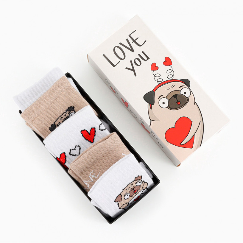 Набор носков Love You 5 пар (размер 36-39)-2