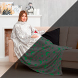 Плед с рукавами светящийся в темноте Луна 150 х 200 см.