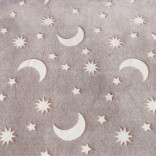 Плед с рукавами светящийся в темноте Луна 150 х 200 см.