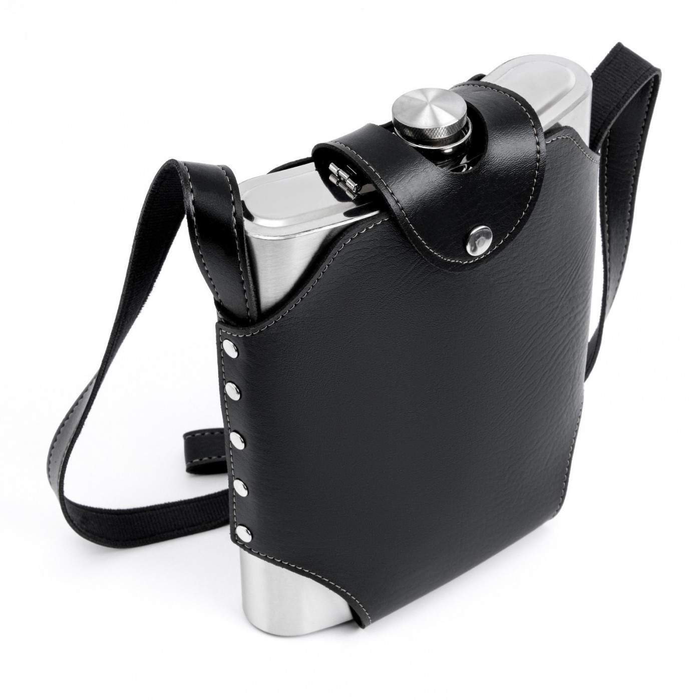 Туристический набор 5 в 1 (фляжка, 4 стопки, чехол)