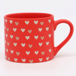 Кружка керамическая Сердечки 320 мл.