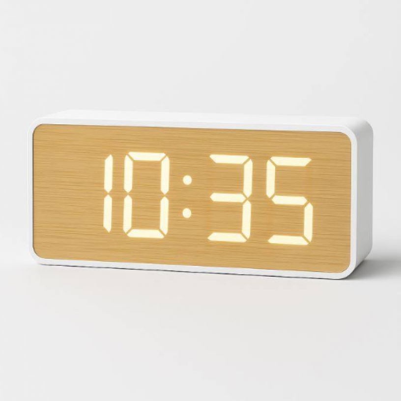Часы с будильником Scandi Glow (разные цвета)