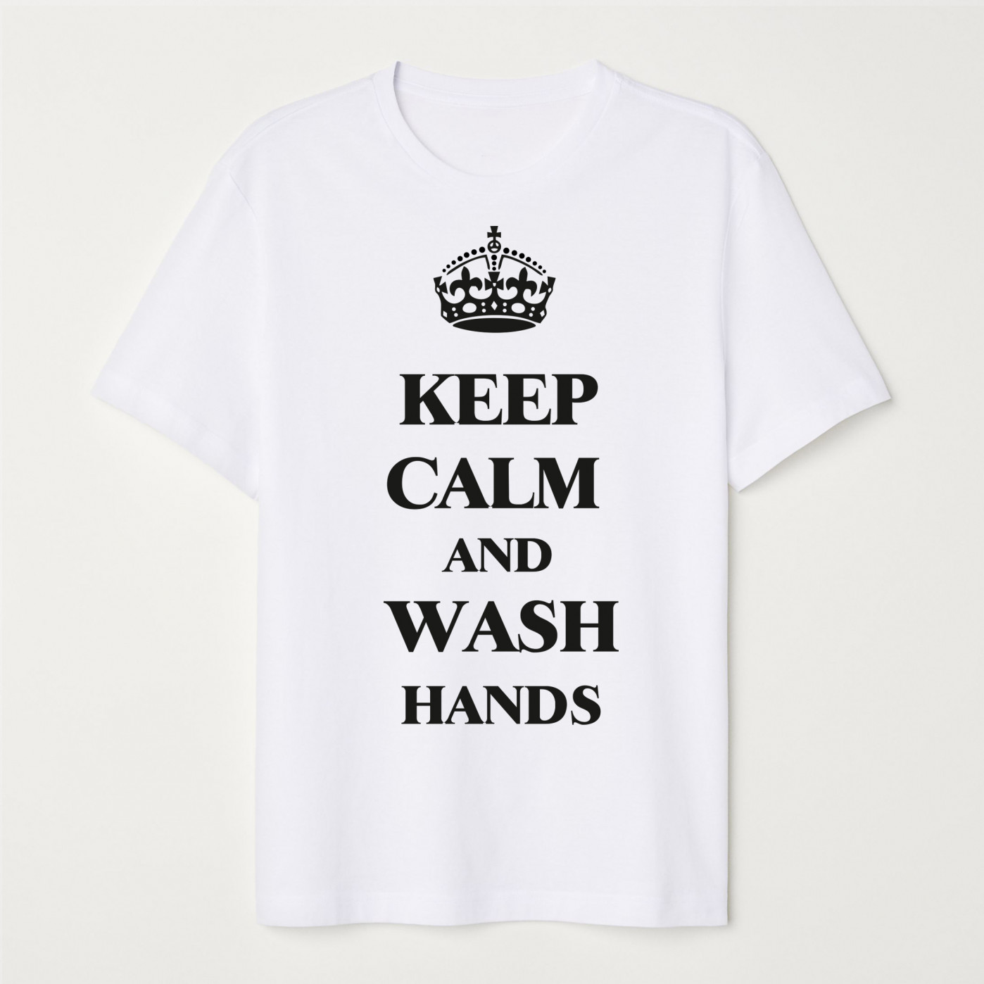 Футболка Keep Calm and Wash Hands - Белая