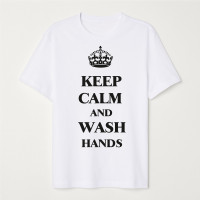 Футболка Keep Calm and Wash Hands - Белая