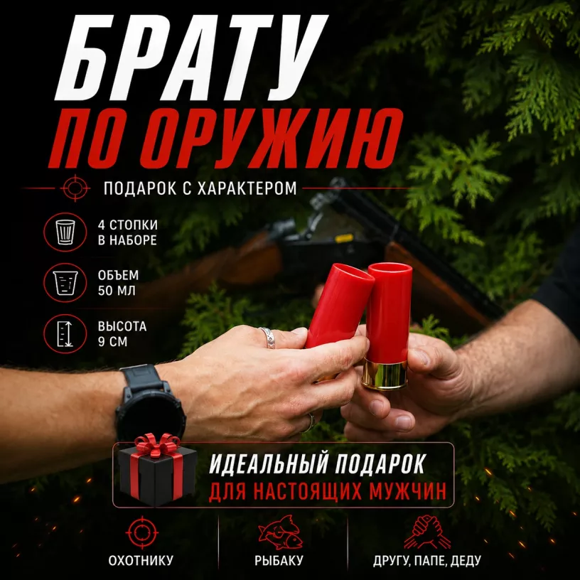 Набор стопок Патроны 4 шт.-2