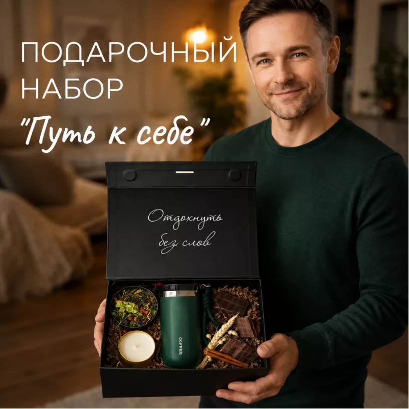 Подарочный набор с термокружкой Путь к себе