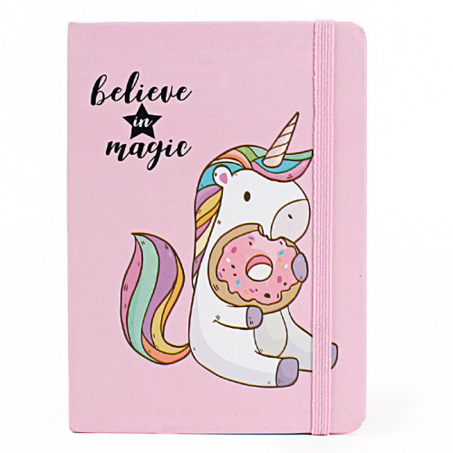 

Блокнот A5 Believe In Magic Единорог Розовый