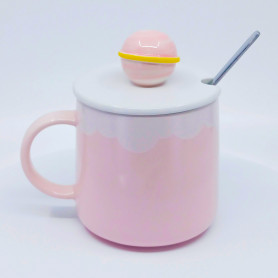 Кружка с крышкой и ложкой Fly to the planet-2