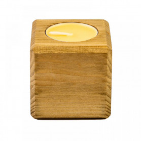 Ароматическая свеча в деревянном подсвечнике Манго-2
