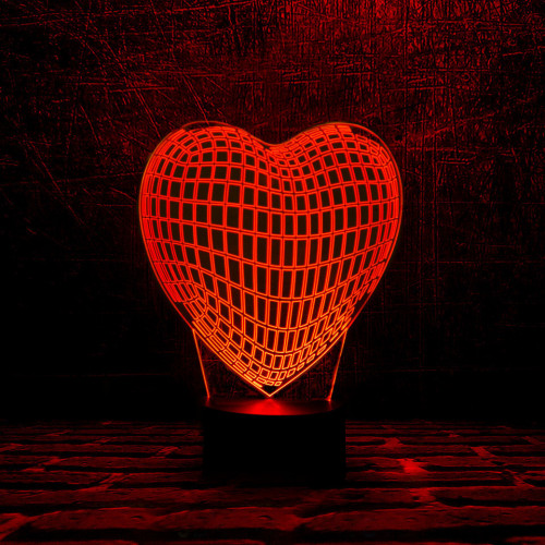 3D Светильник Сердце от Magicmag.net