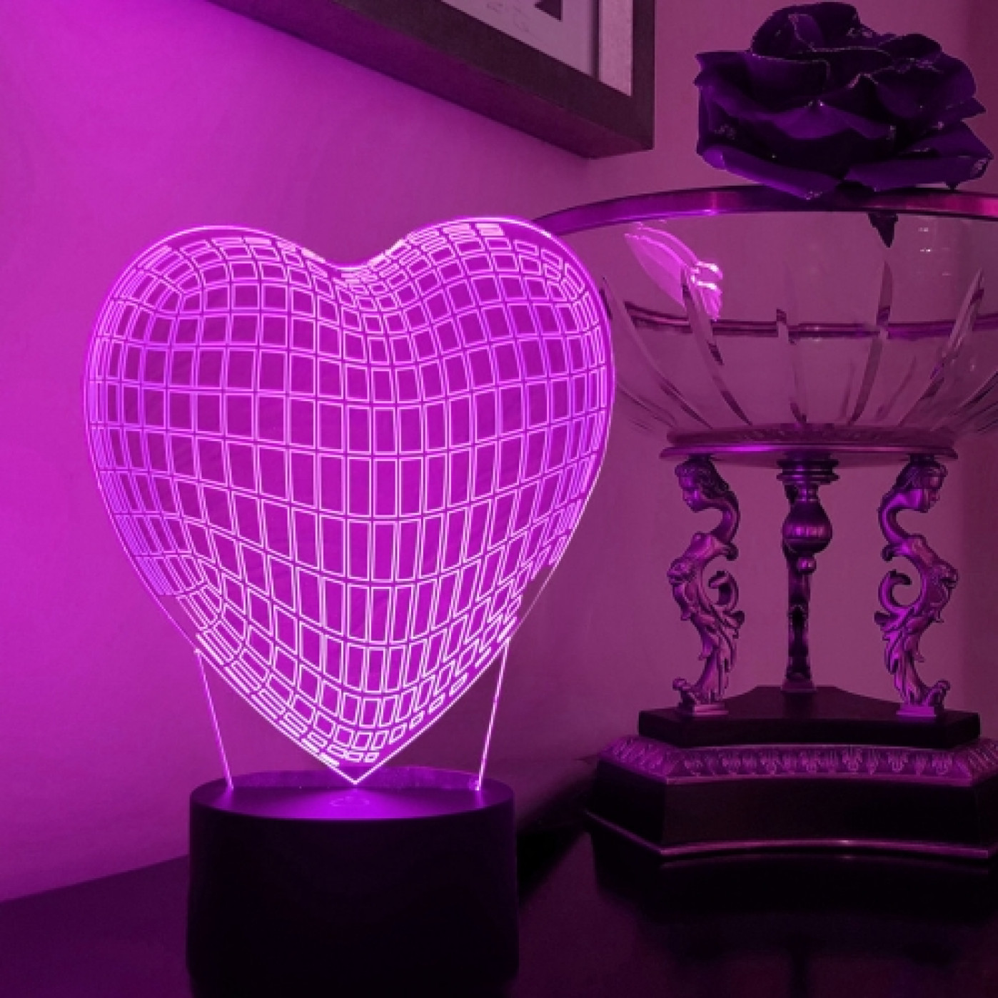 3D Светильник Сердце
