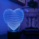 3D Светильник Сердце