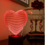 3D Светильник Сердце