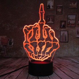 3D Светильник Средний палец-2