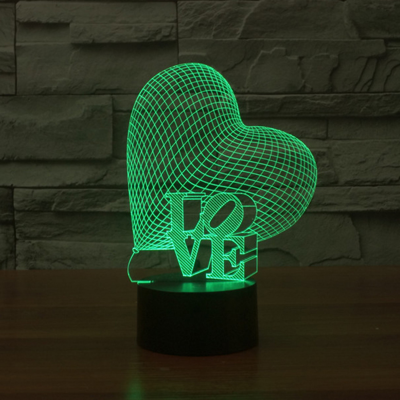 3D Светильник Сердце LOVE