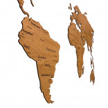 Деревянная карта мира Countries 150 х 80 см.