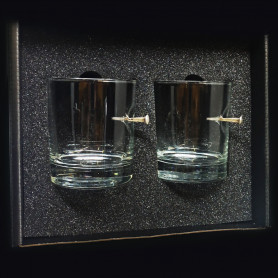 Набор стаканов с серебряным гвоздем ручной работы