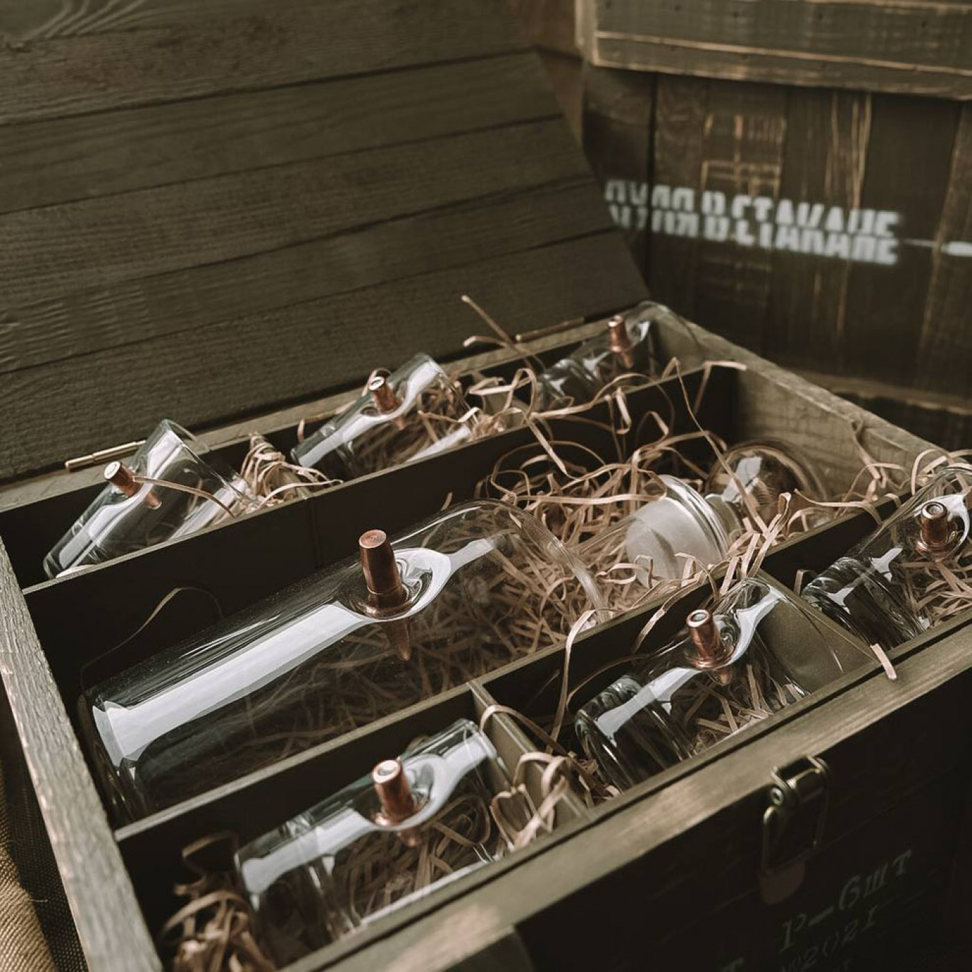 Подарочный набор Military Shot графин и 6 шотов Подарочный набор Military Shot графин и 6 шотов