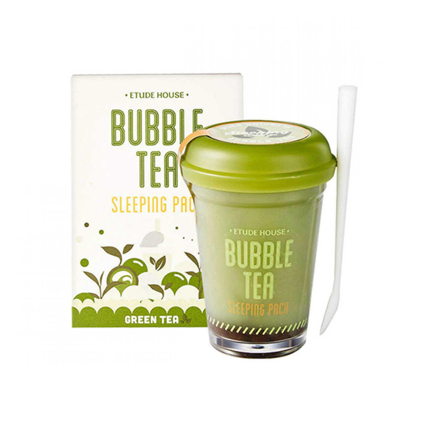 Ночная маска для лица Bubble Tea Зеленый чай