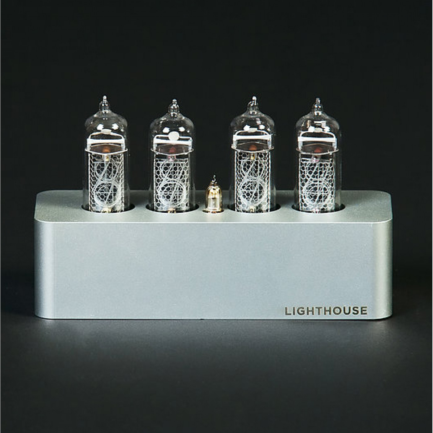 Часы на газозарядных лампах Lighthouse IN-14 Silver Часы на газозарядных лампах Lighthouse IN-14 Silver