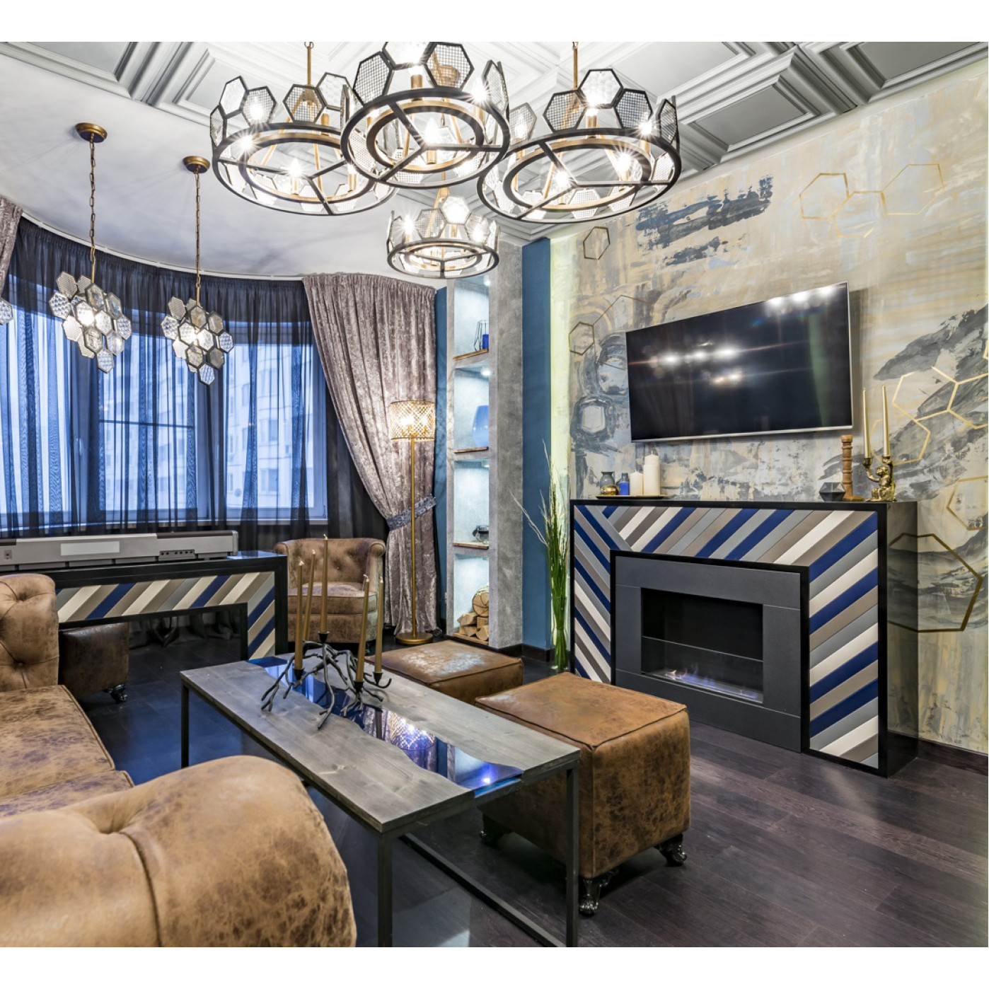 Напольный биокамин Portal Lux 2 Glass