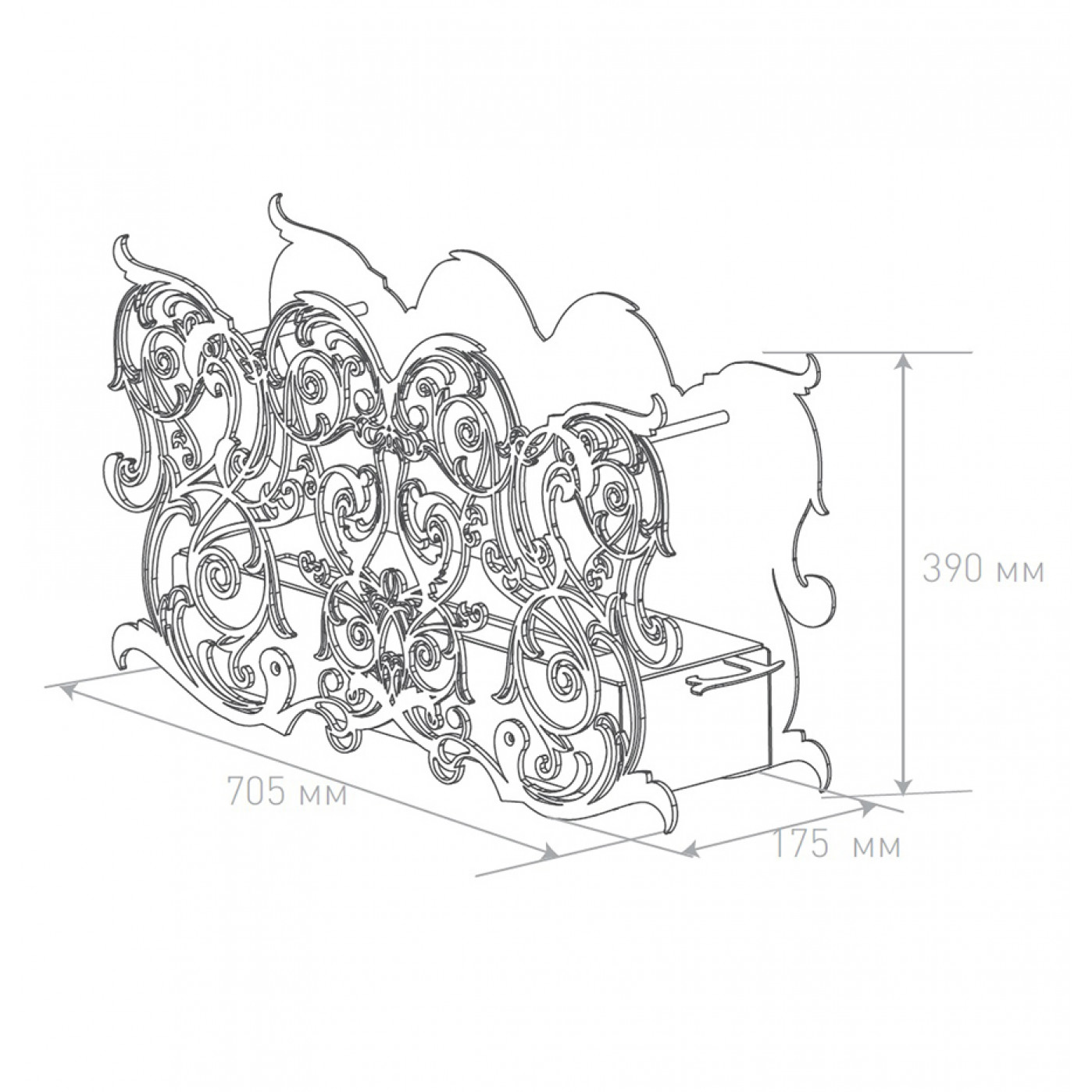 Напольный биокамин Emotion StandART Black