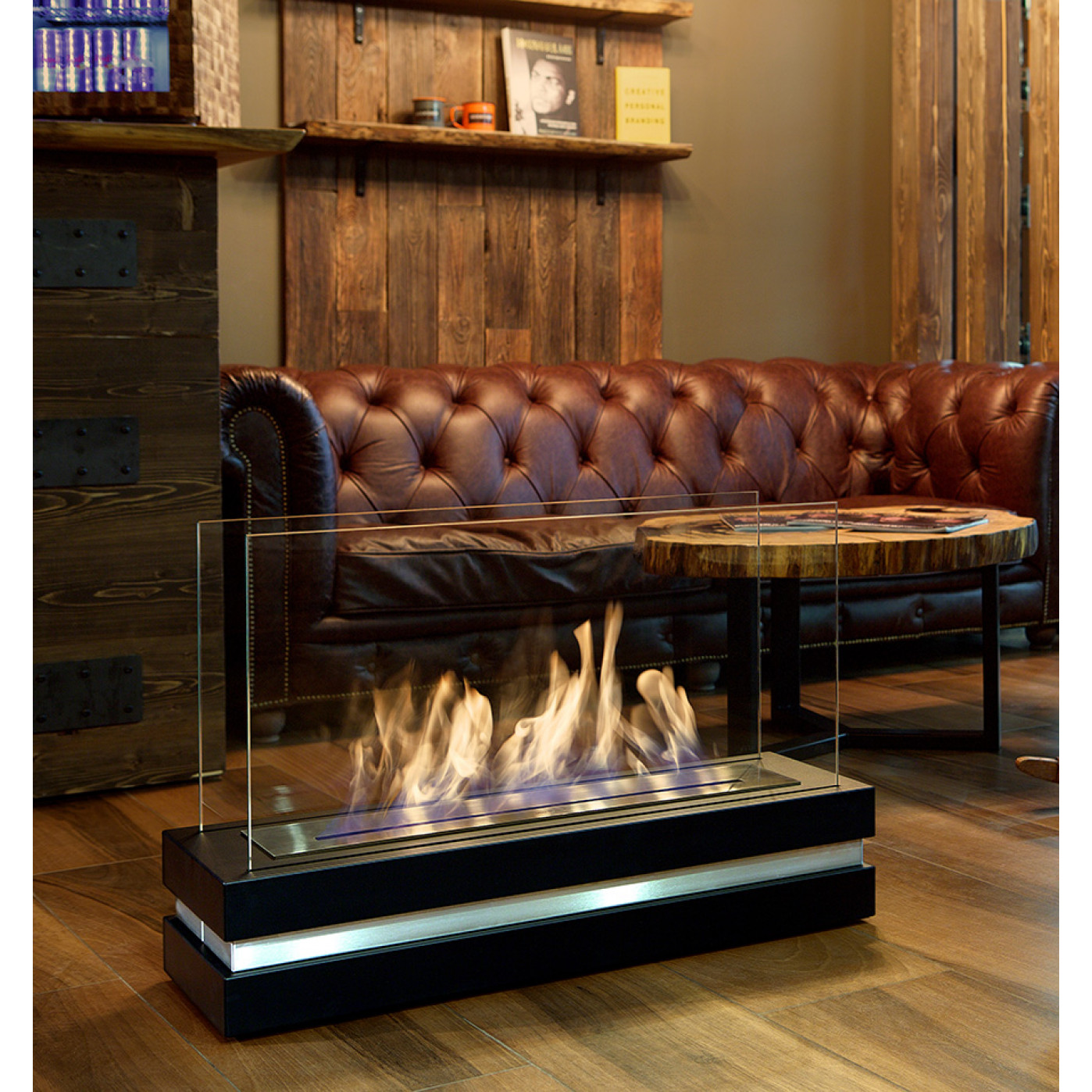 Напольный биокамин Fame AVE Black