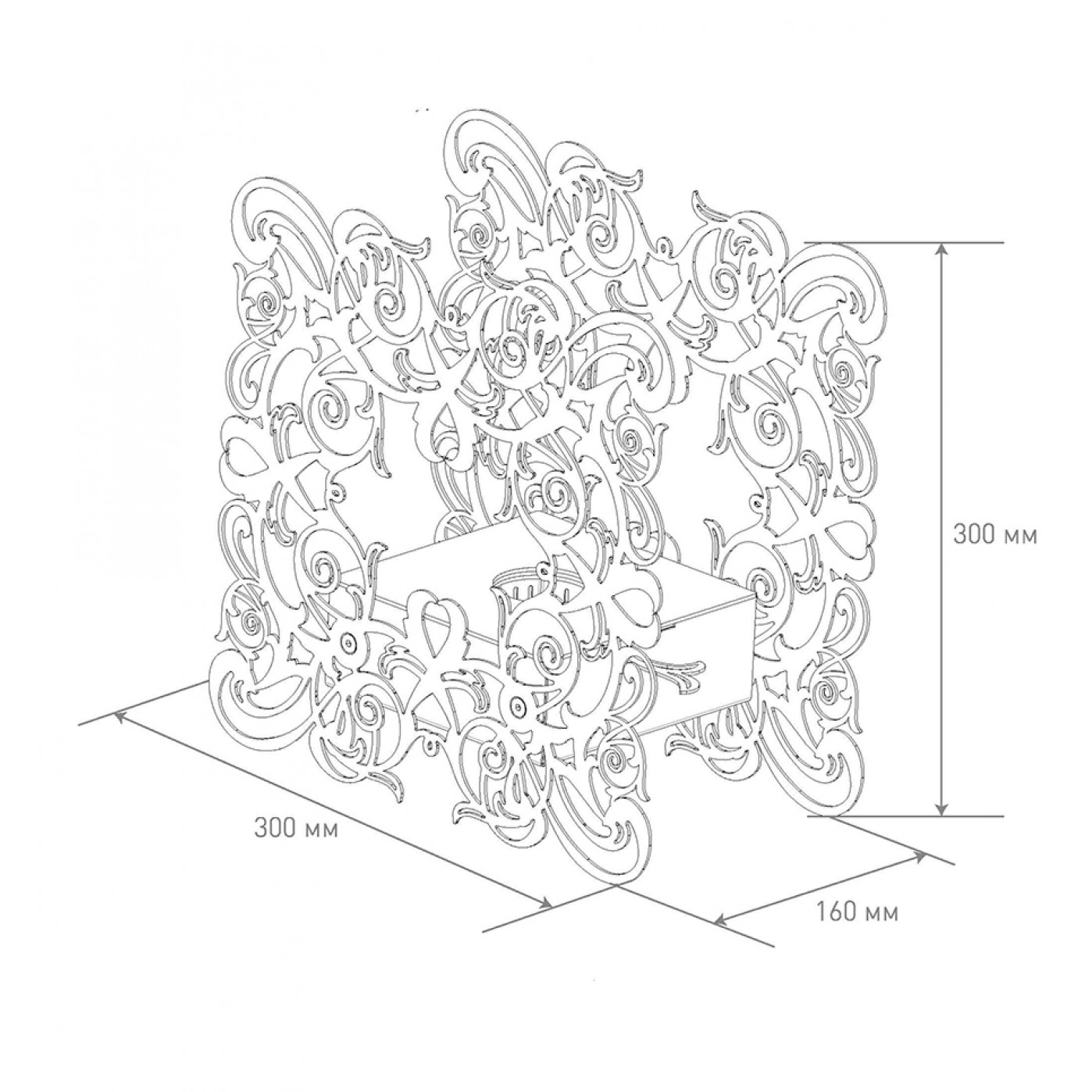 Настольный биокамин Emotion Minia Black