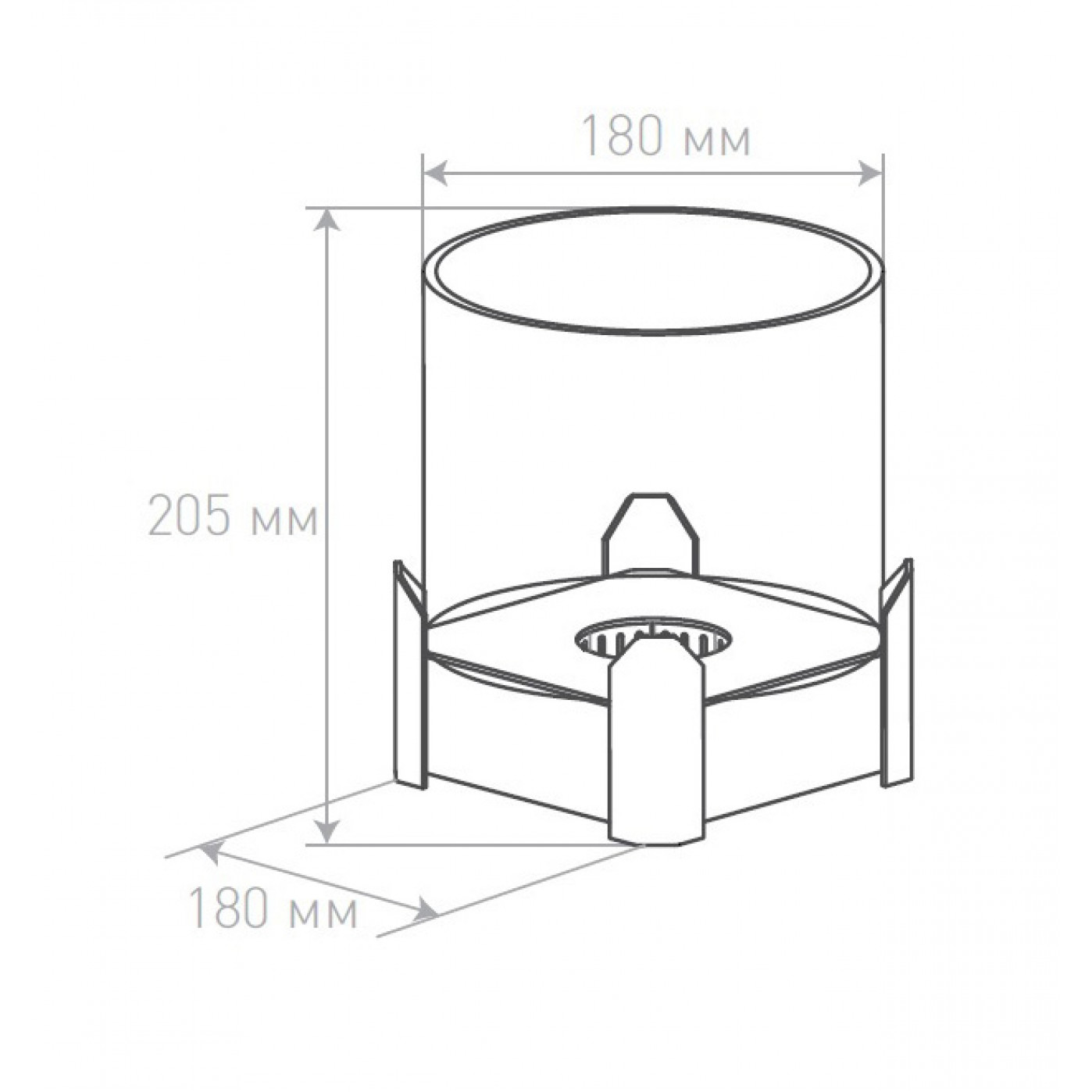 Настольный биокамин Nano 1 Black Edition