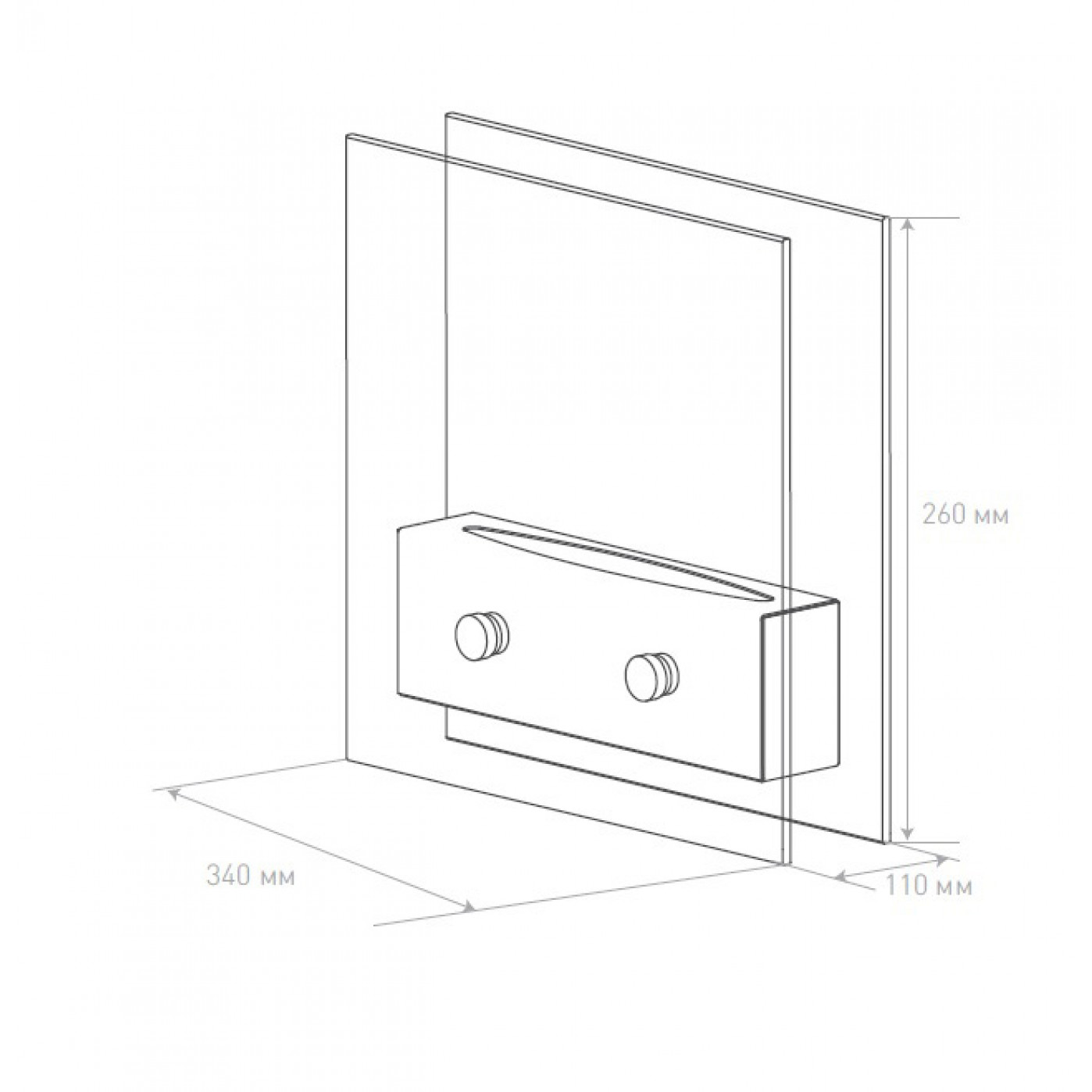 Настольный биокамин Simple Black