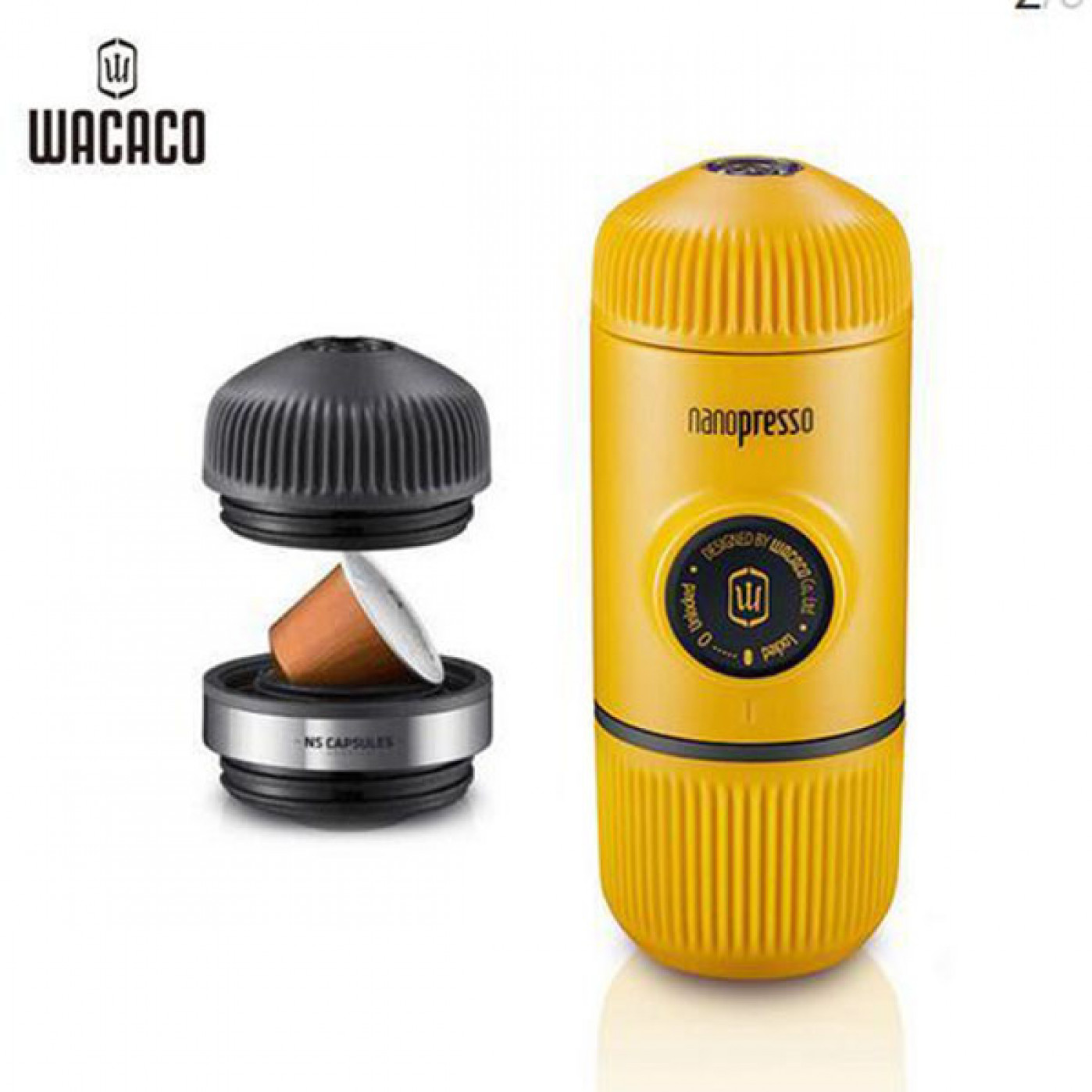 Ручная мини-кофемашина Wacaco nano желтая Ручная мини-кофемашина Wacaco nano желтая