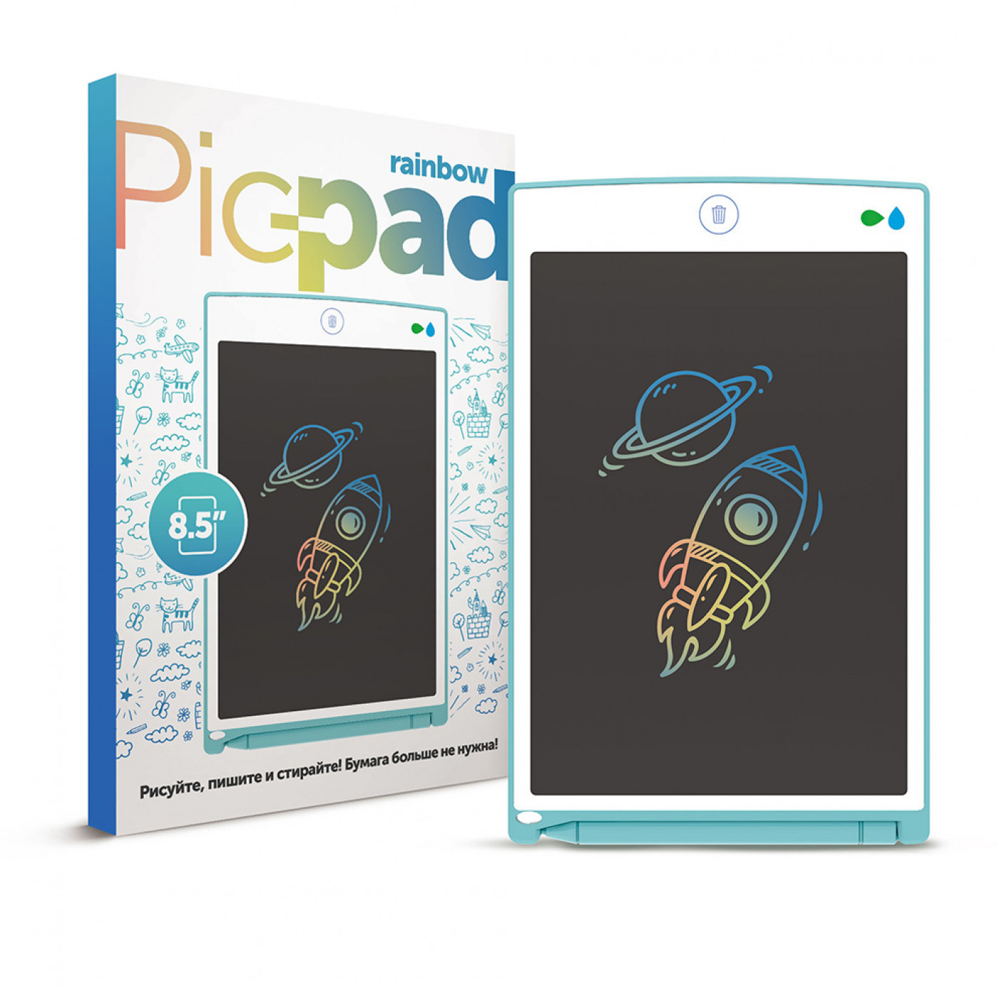 Планшет для рисования Pic-Pad с ЖК-экраном Rainbow Blue Планшет для рисования Pic-Pad с ЖК-экраном Rainbow Blue