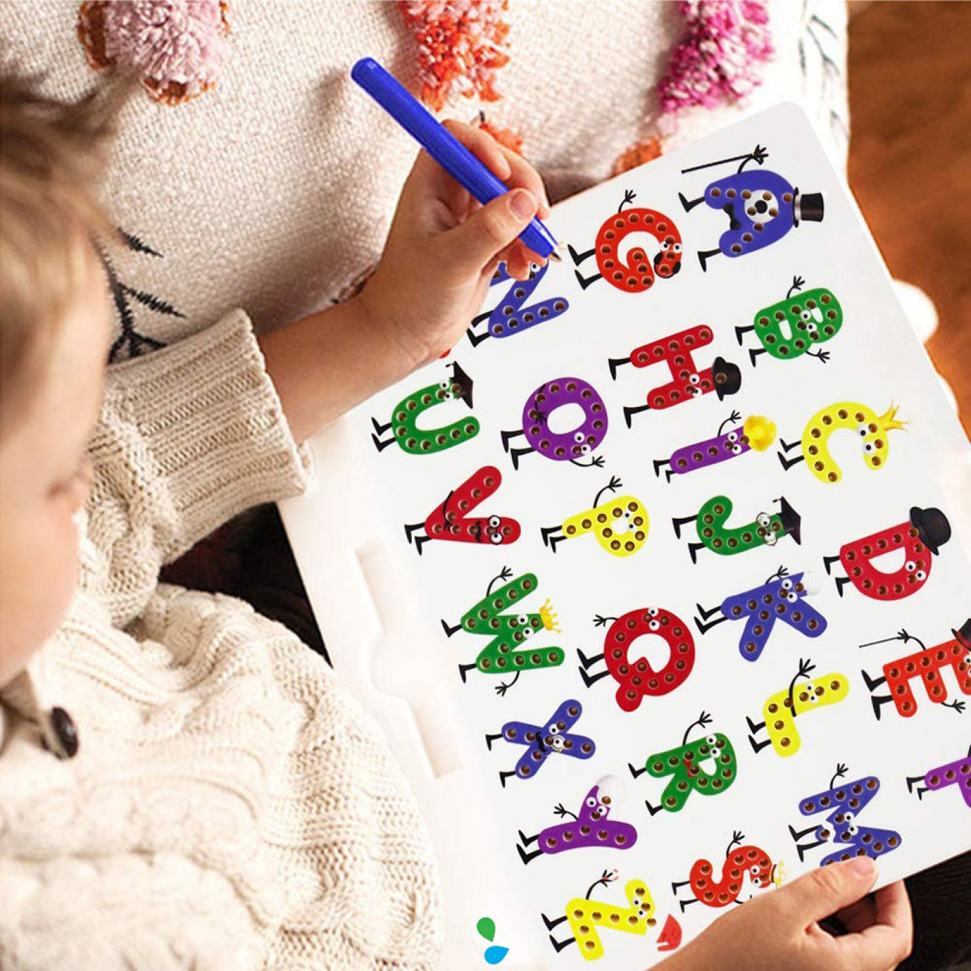 Планшет для рисования магнитами Magboard Алфавит English