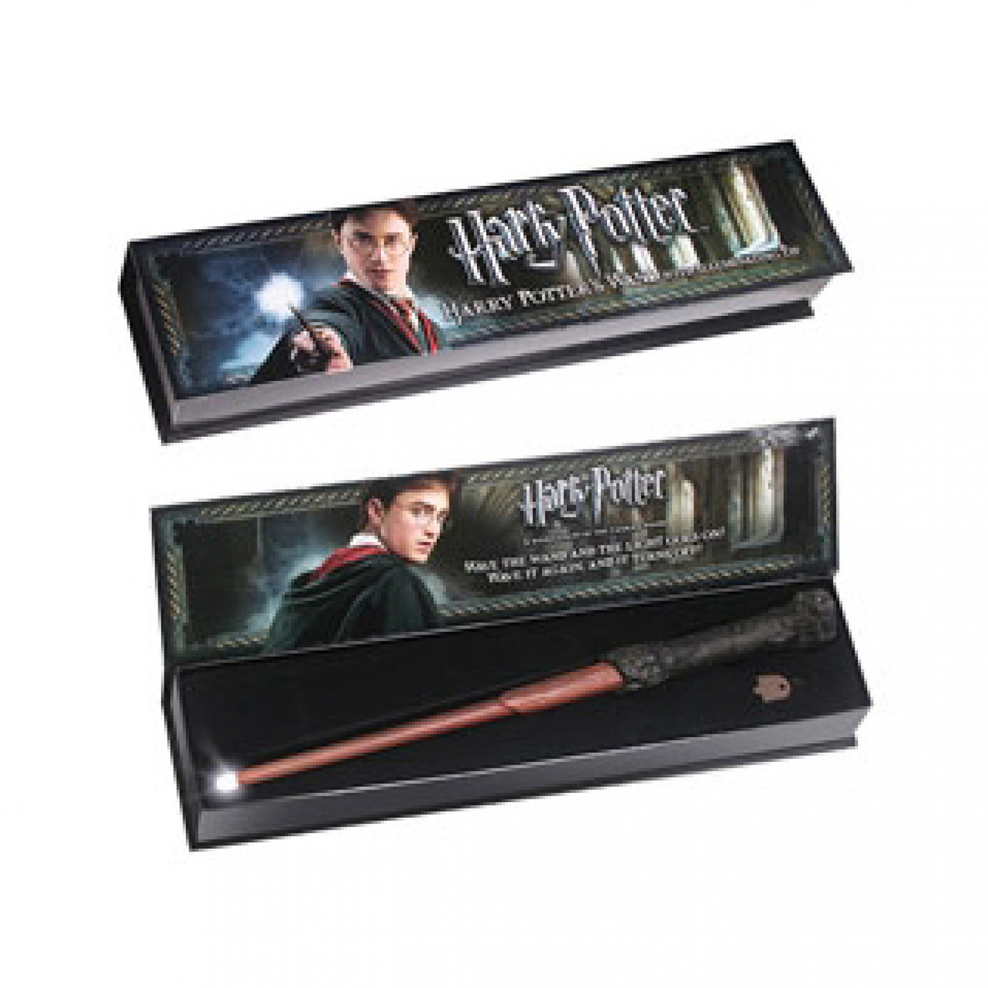 Оригинальная волшебная палочка - фонарик Гарри Поттера в коллекционной коробке
