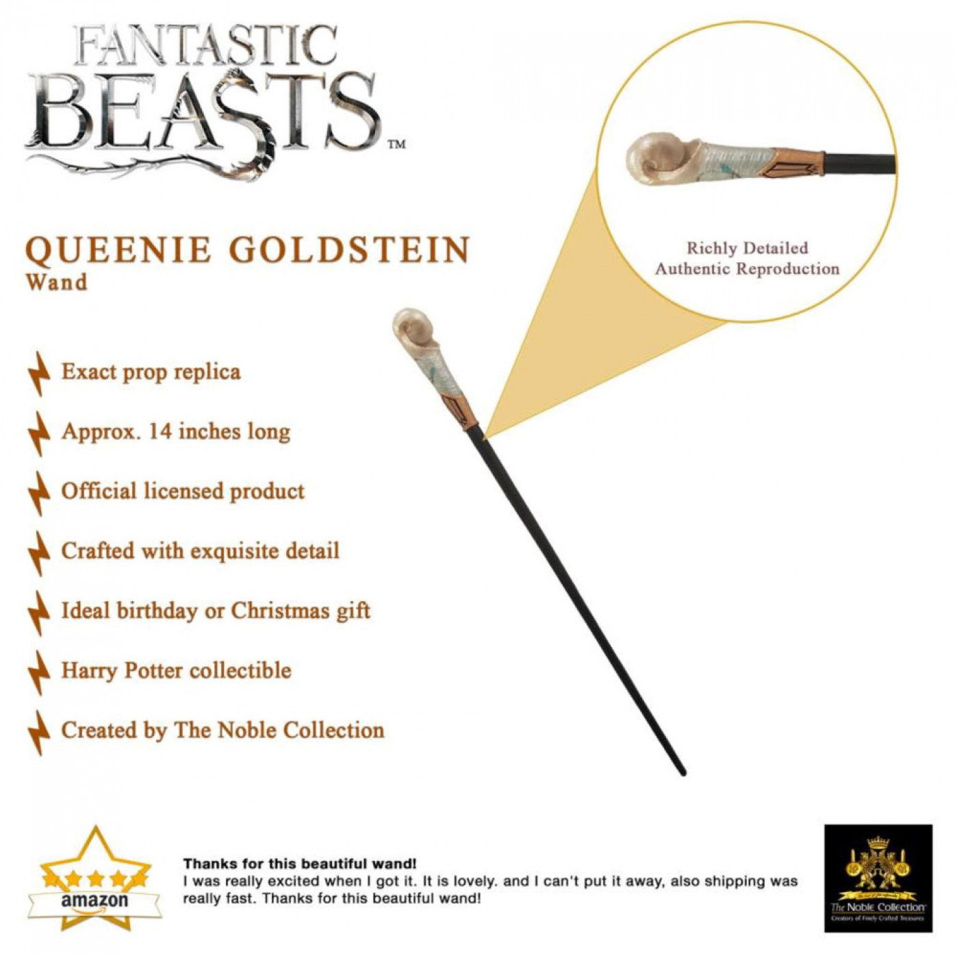 Волшебная палочка Фантастические твари Window box Куинни Голдштейн