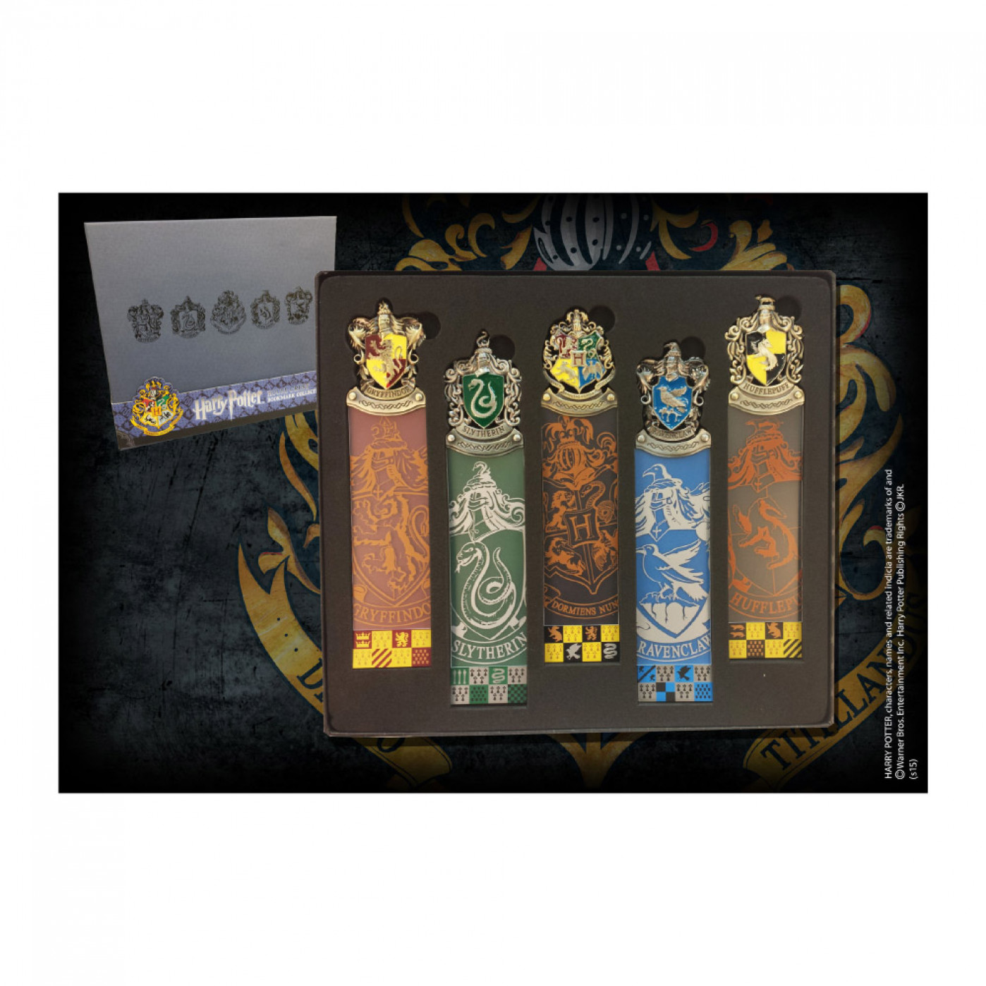 Закладка Гербы Факультетов Хогвардса - набор из 5 шт